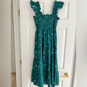 Hill House Ellie Nap Dress - Green Space - size Small